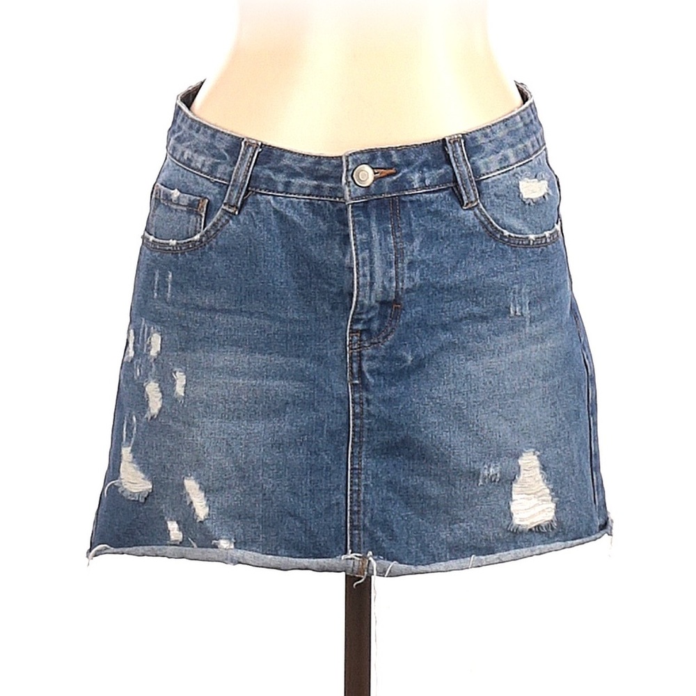 TWELVE by Ontwelfth Denim Skirt | Blue | Sz L